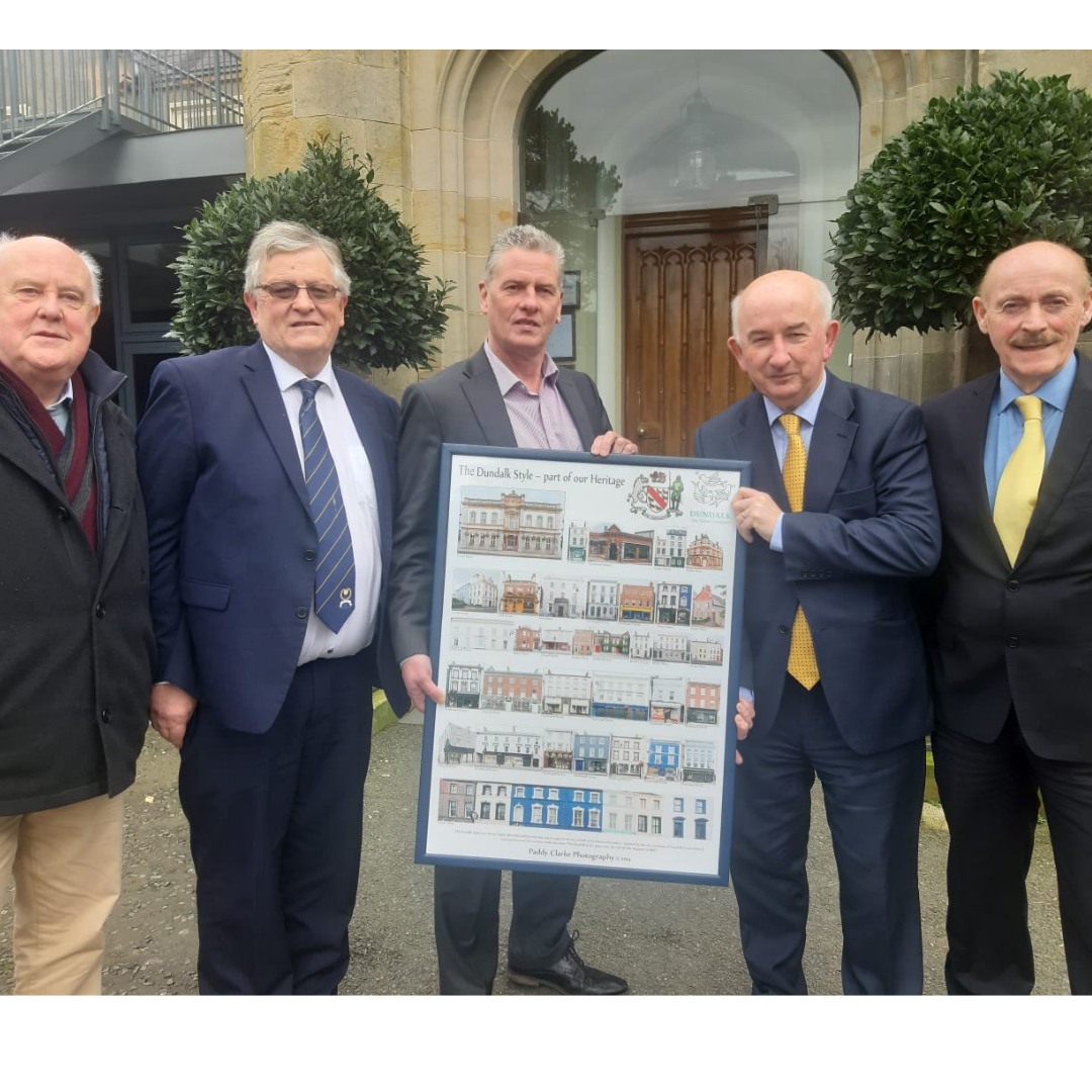 Dundalk Chamber management team with Dundalk heritage presentation