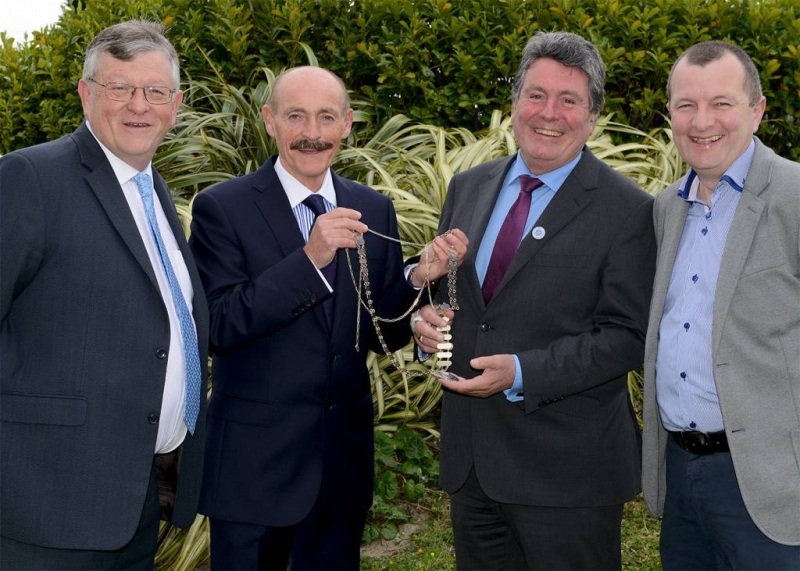Paddy Malone with Michael Gaynor, Paddy Matthews and David Minto at a Dundalk business event