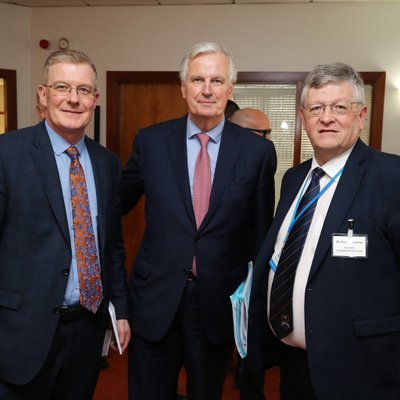 Paddy Malone with EU Chief Brexit Negotiator Michel Barnier